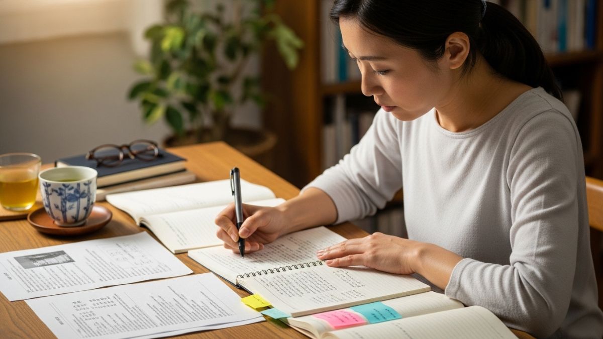 整理する日本女性